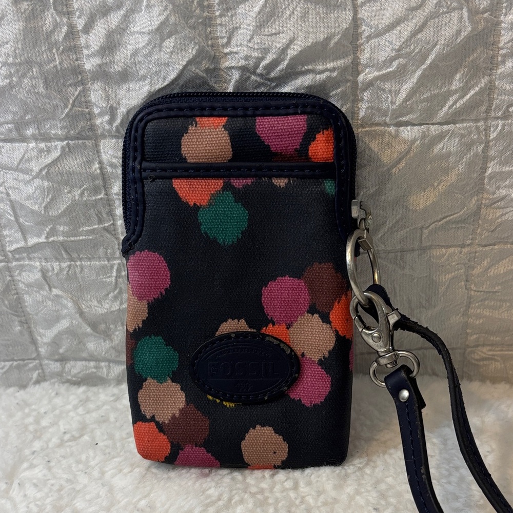 Fossil Black and Multi-Color Phone Holster